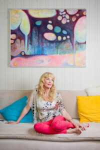 Portrait of Canadian musician Liona Boyd by Nick Perry